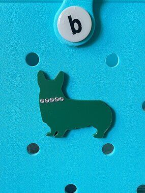 Rhinestone Collar Dog Bogg Charm-Corgi Bogg Charm-Corgi Bogg Bit-New